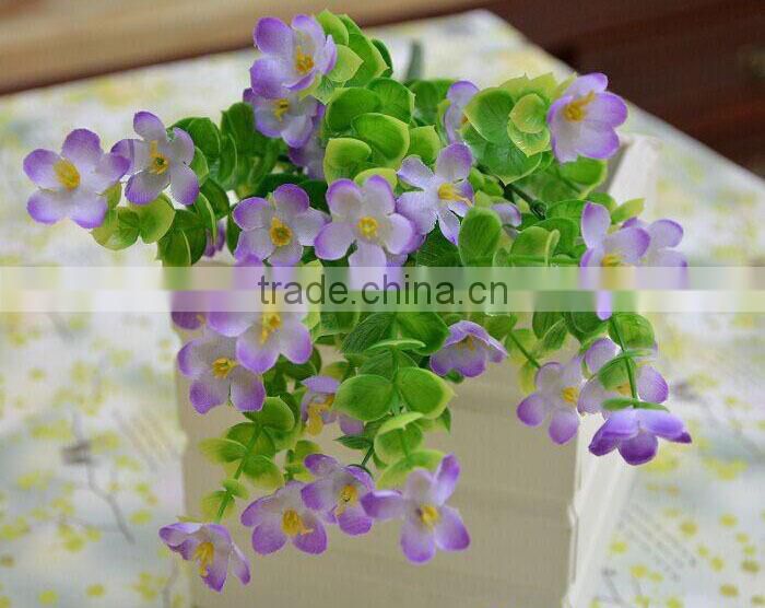 artificial flower bouquet, plum flower bouquet