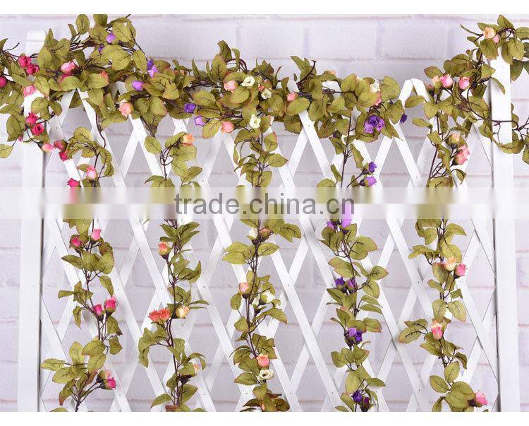 artificial hanging vine plant silk leaf garland