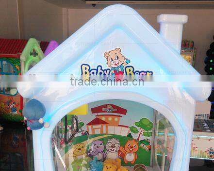 2017 Guangzhou DianFu Baby bear kids vending machine mini claw toy claw machine for sale