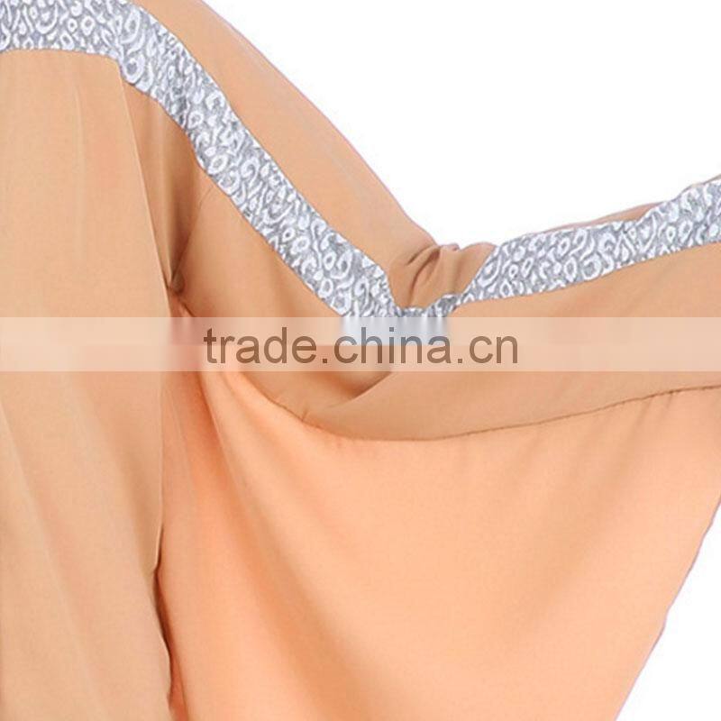 Free Shipping Hot Sexy Style Ladies Clothes Thin Muslim Dress Long Sleeves With Cheap Price