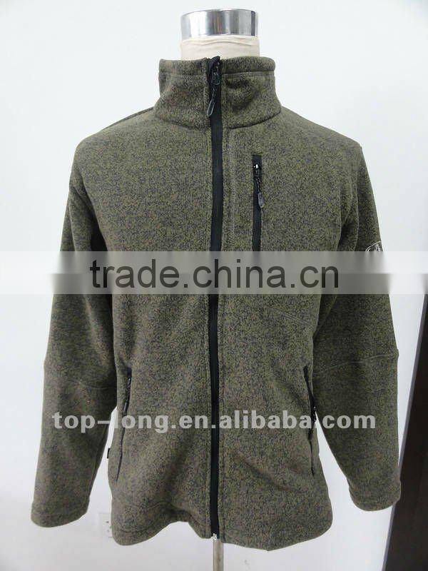 Outerwear sportswear with zip top for men hiking jacket