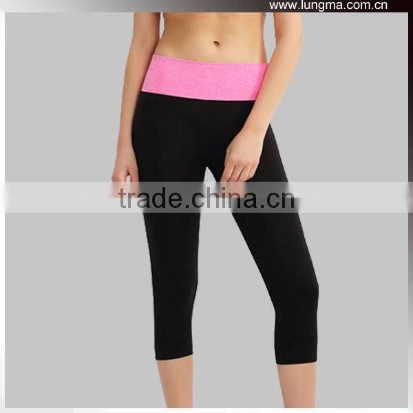 Women Compression Tight Yoga Capris Legging for Gym Fitness