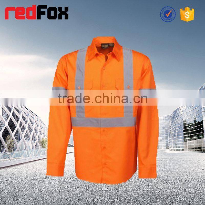 2016 fluorescent hi vis reflective professional workwear with pocket
