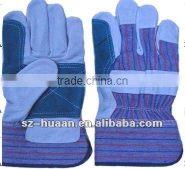 Leather hide welding glove, leather glove, working glove