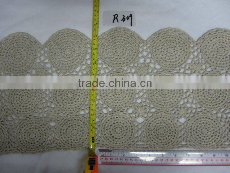 cotton flower crochet fabric