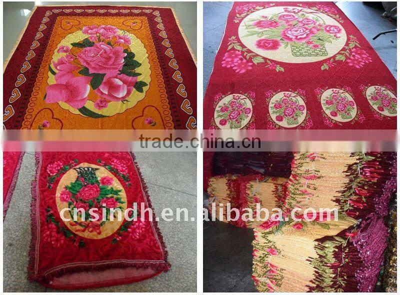 polyester gold fleece blanket