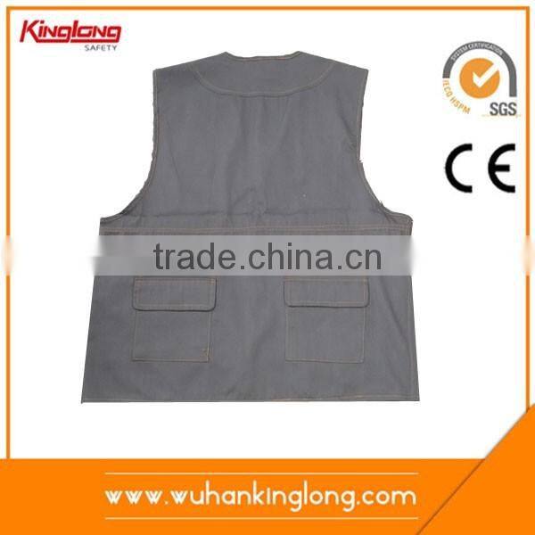 Cotton Black workwear/waistcoat/work vest pockets