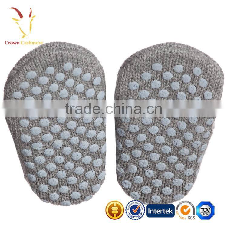 Kids Baby Grey Cotton Cashmere Flopsey Bootees