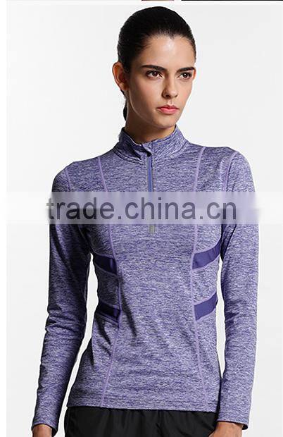 New Women fashion zip sport tracksuit running