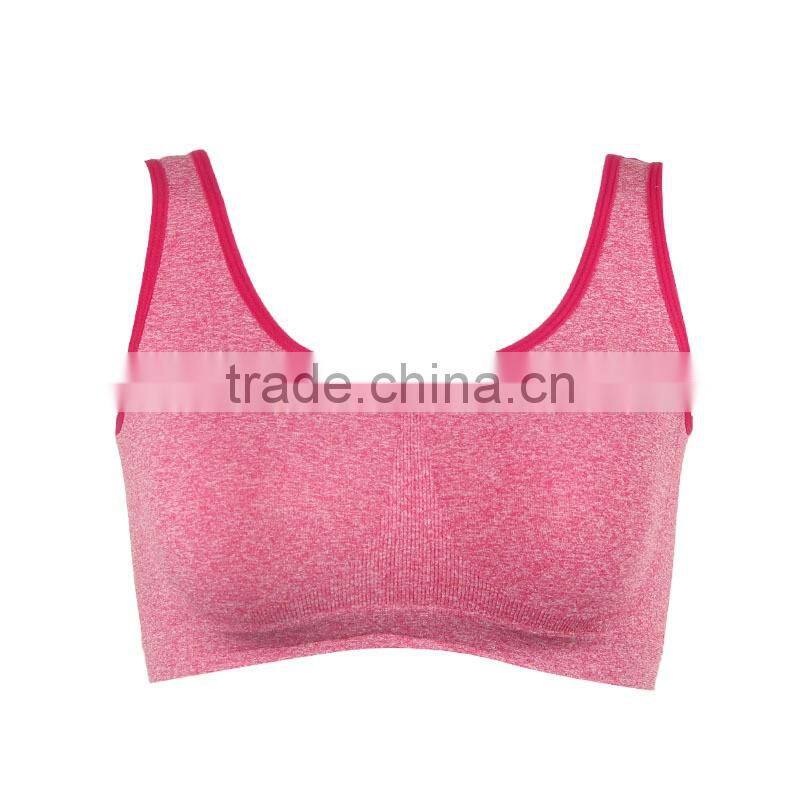 Multi color women sports bra wireless one piece seamless bra top underwear fitness bra