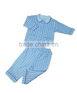 Long Sleeve Blue Stripes Children Pyjama For Sale