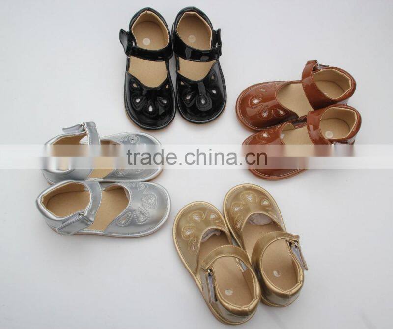 Wholesale high quality lovely fancy kids wholesale squeaky shoes