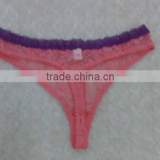 high quality panty women lace transparent mini g string panty