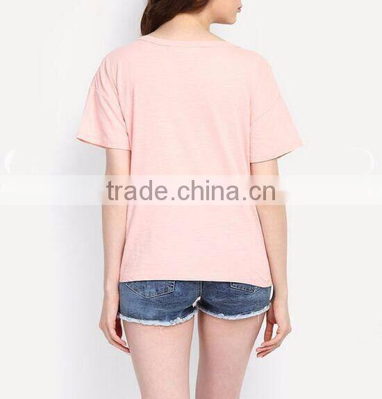 Women blank tshirt 95% cotton 5% elastane t shirt