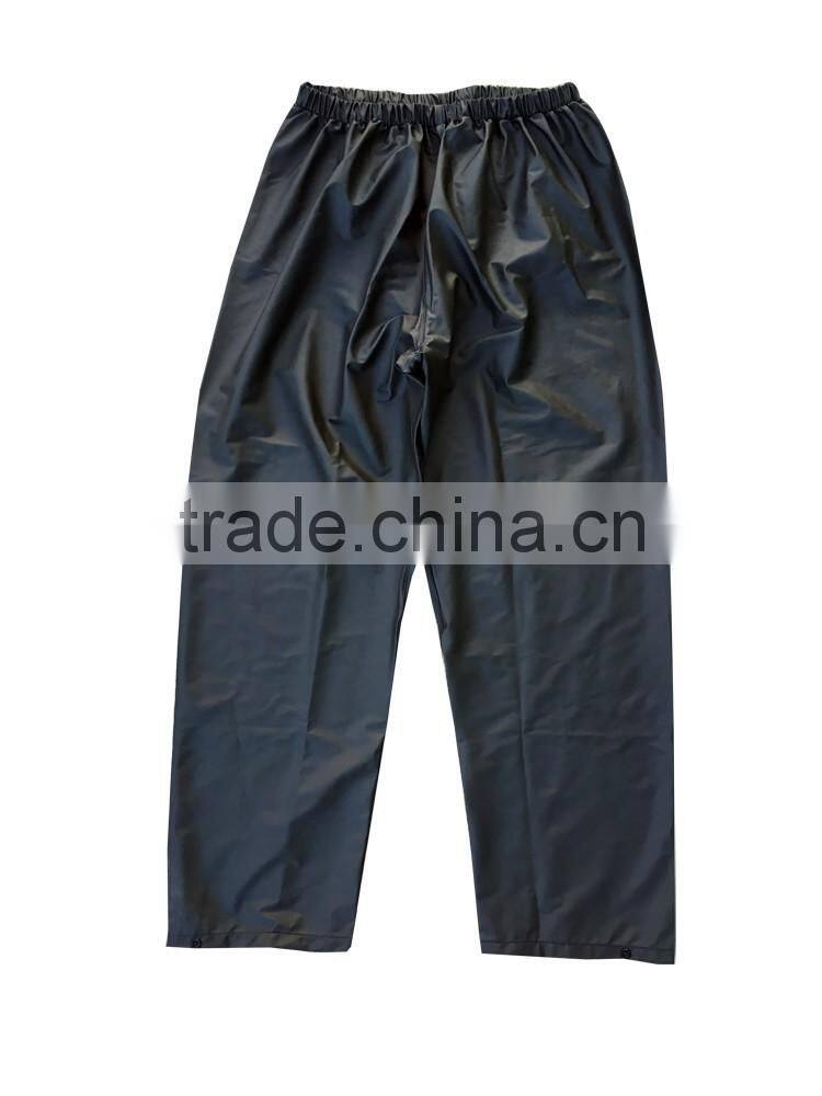 Mens green jacket waterproofing coating PVC raincoat