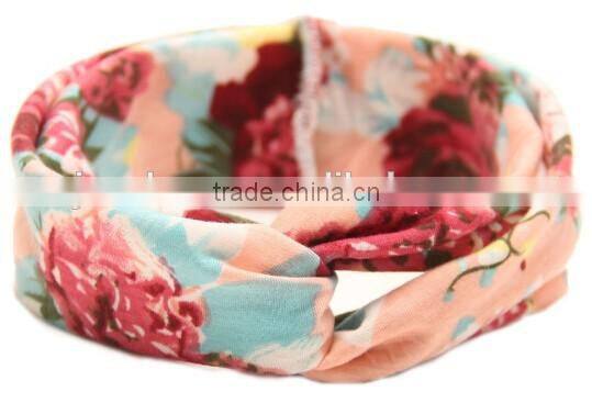 printed fabric kids headband, cross fabric headband for kids