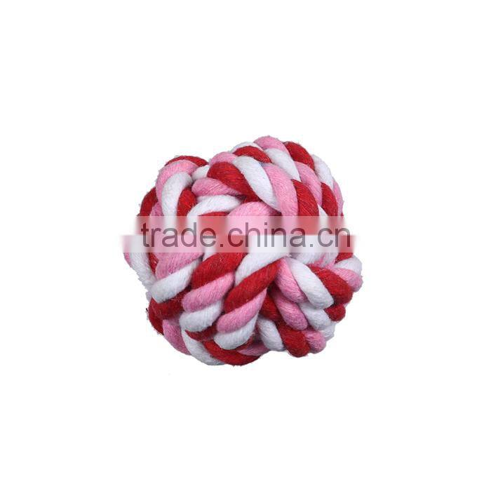 Cotton Pet Products Chew Molar Knot Toy Durable Ball Red