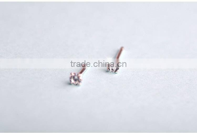 Wholesale Fashion european Jewelery 925 Sterling Silver CZ Stud Earrings
