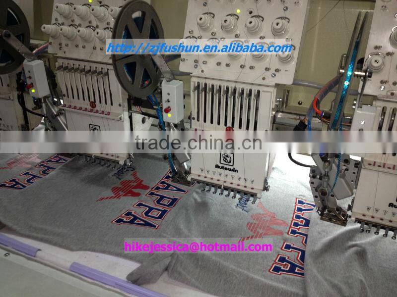 fushun 918 18heads flat and single sequin computerized embroidery machine