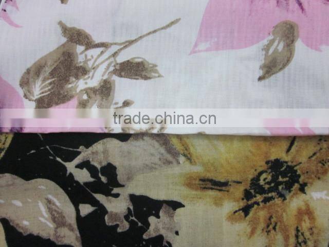 spun rayon printed fabric