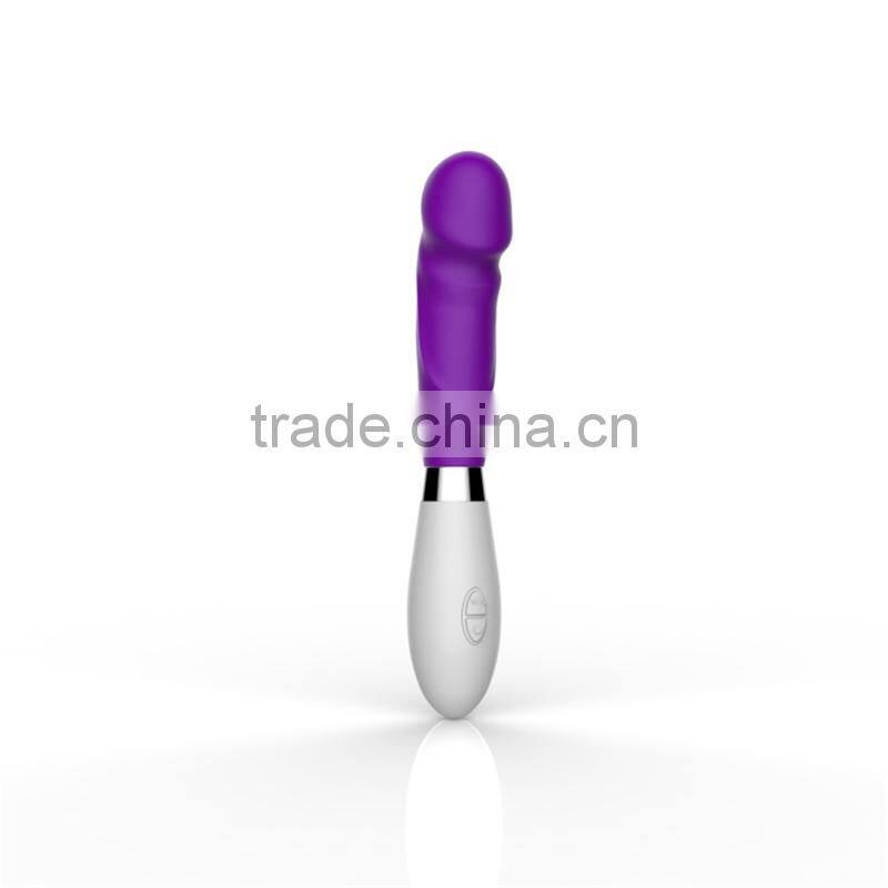 Silicone 10 Speeds Vibrating G Spot Vagina and Clitoris Sex Toy Women Electric Dildo Vibrator
