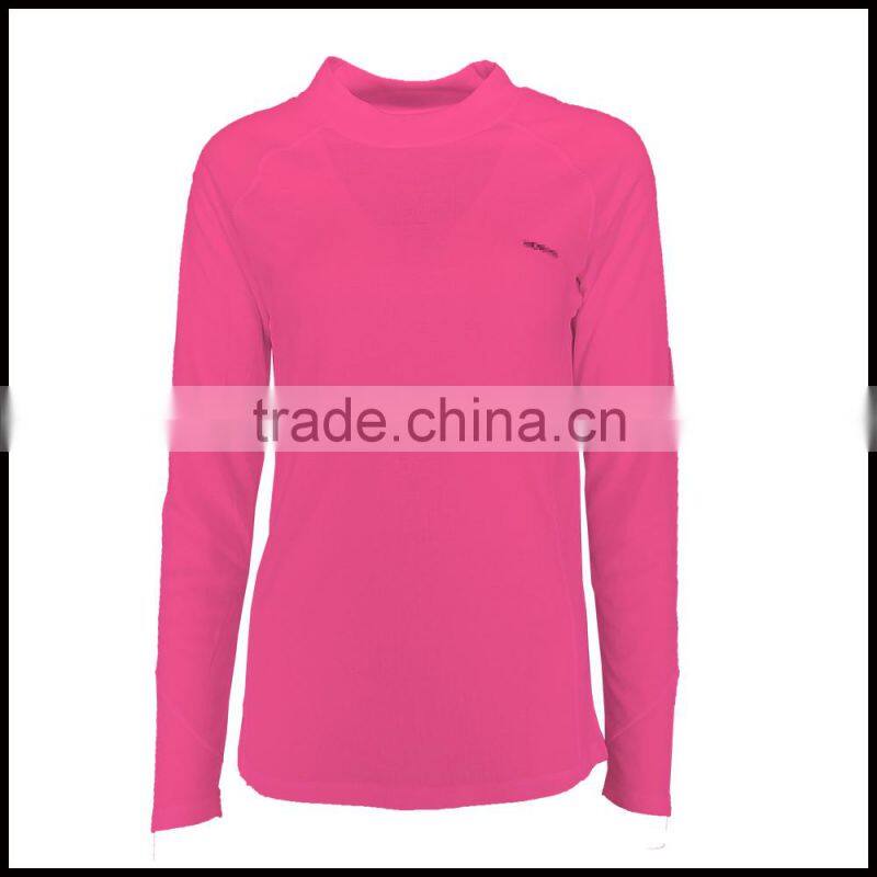 W15-ACC-W-01-C White 100% Polyester Sports Underwear Long Sleeve