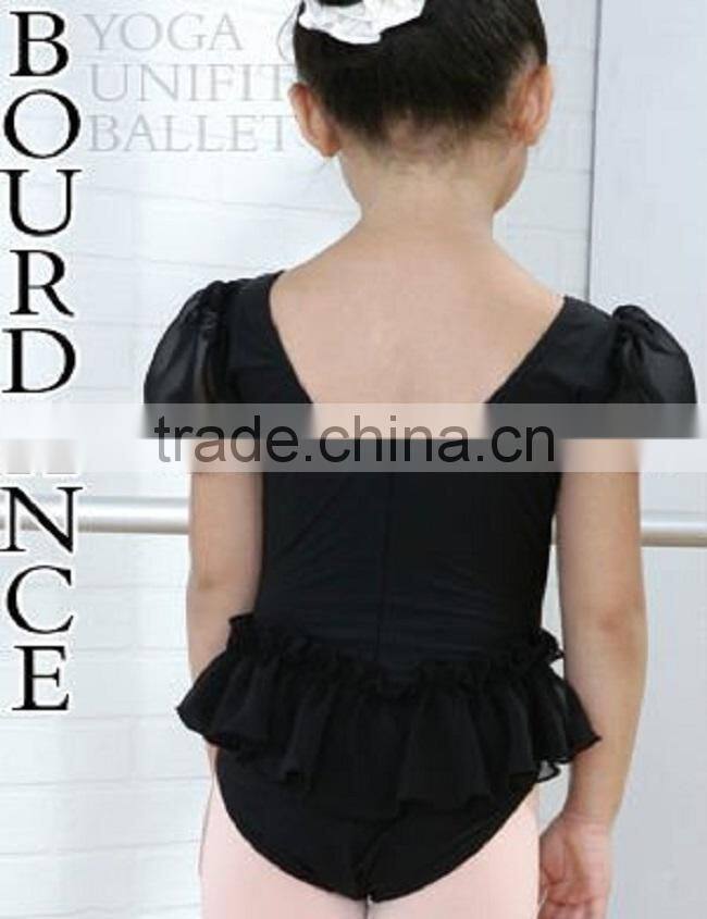 Children puff short sleeve dress