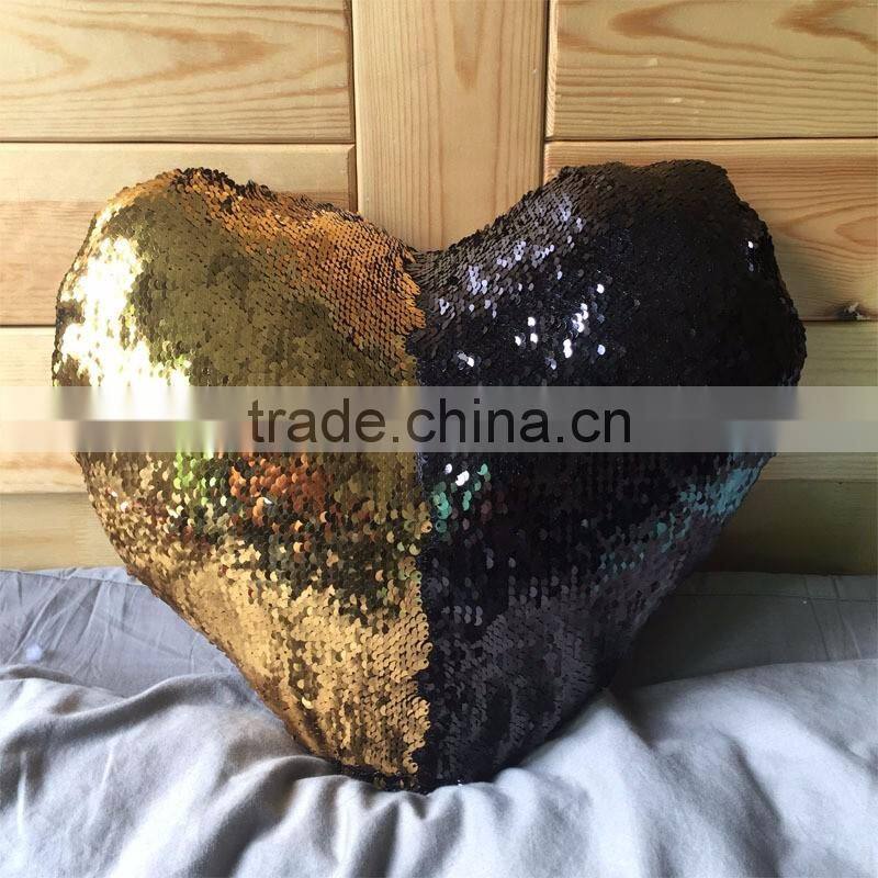 Mermaid Pillow Cases Magical Color Changing Sequin Throw Pillow Cover Magic Cushion