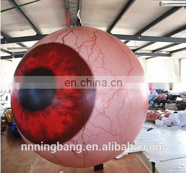 Terrifying bloodshot giant inflatable eyeball special event party hanging decoration inflatable eyeball costume