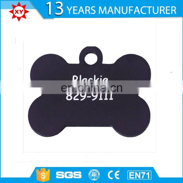 custom 50x30mm zinc alloy type metal dog tag factory direct sell