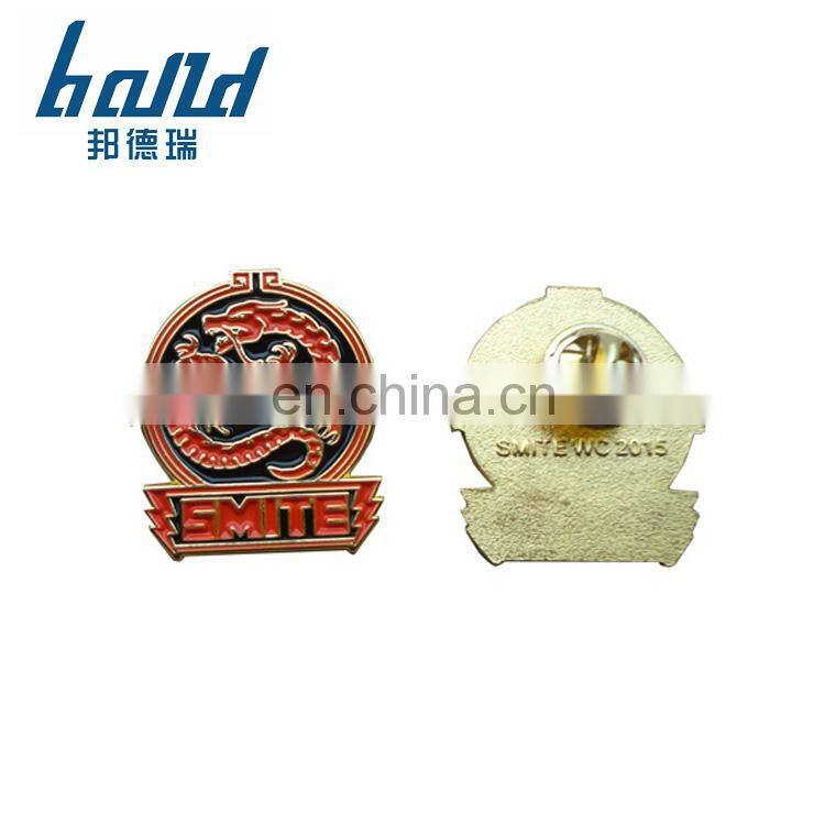 2018 Cheap soft enamel making custom gold lapel pins