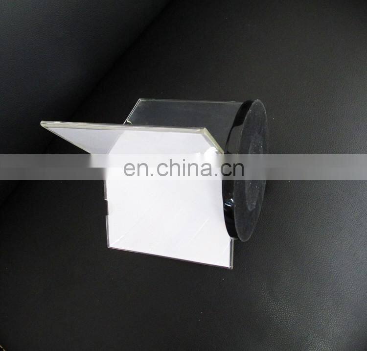 Made In China cheap 3 sides clear acrylic rotated menu holder for hotel and restaurant