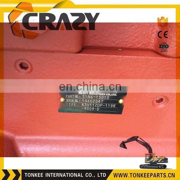 31N6-15010 K3V112DP hydraulic pump for R200W-7 ,excavator spare parts,R200W-7 main pump