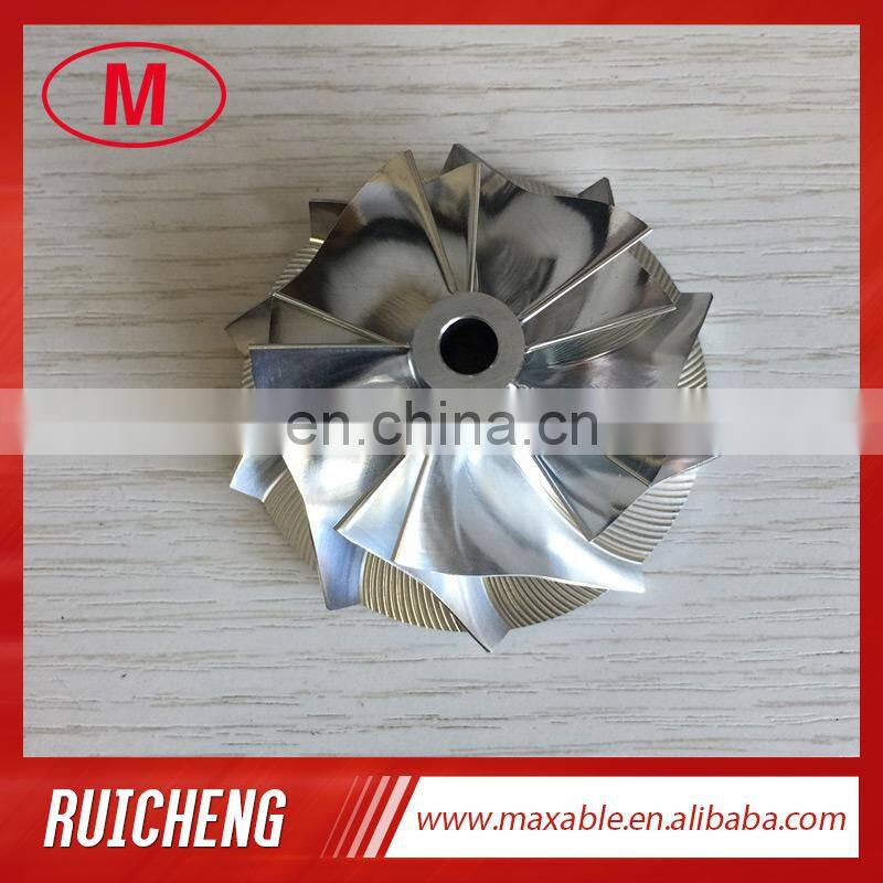RHF5HB 5+5 blades 47.20/60.00mm 93844S High performance Turbocharger Billet/milling/aluminum 2618 compressor wheel for VF22