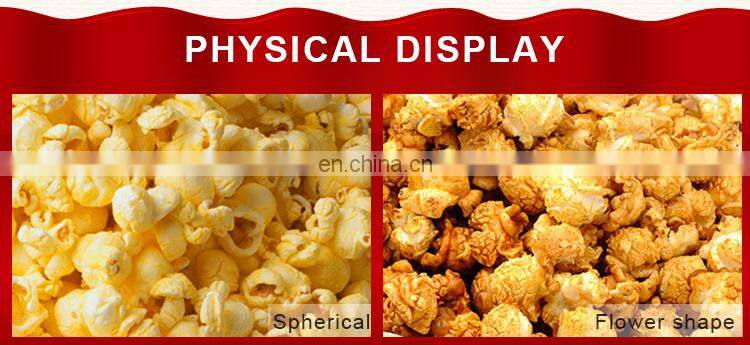 High efficiency flavored corn snack food popping machine price