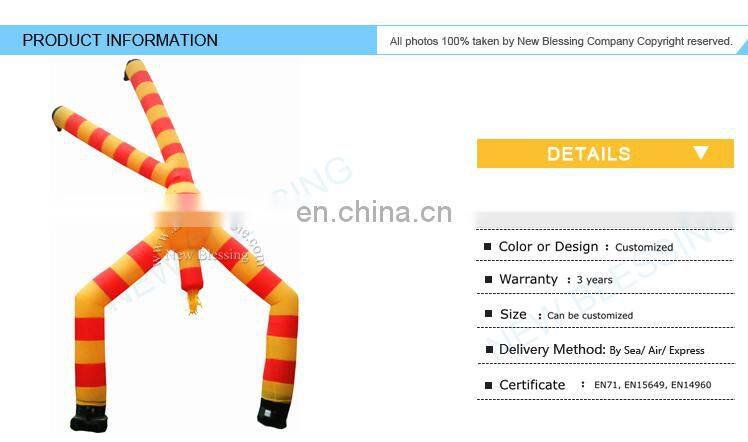 Custom colorful mini inflatable sky desktop air dancer / dancing man / air dancer with blower