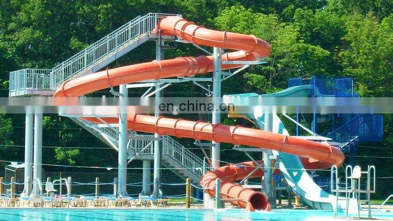 mutong swimming pool park adult water fiberglass slide