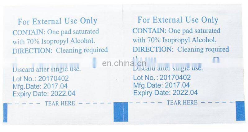 100pcs/box Disposable Alcohol Cotton Pad 6*3cm Medical Alcohol Swab Wipes Piece Antibacterial Skin Cleaning Care First Aid