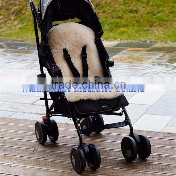 High Quality Infant Eco-friendly Sheepskin Baby Stroller Liner