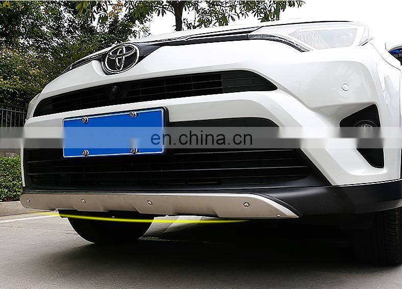 Car accessories stainless steel car front and rear bumper guard board style for toyota rav4 2016