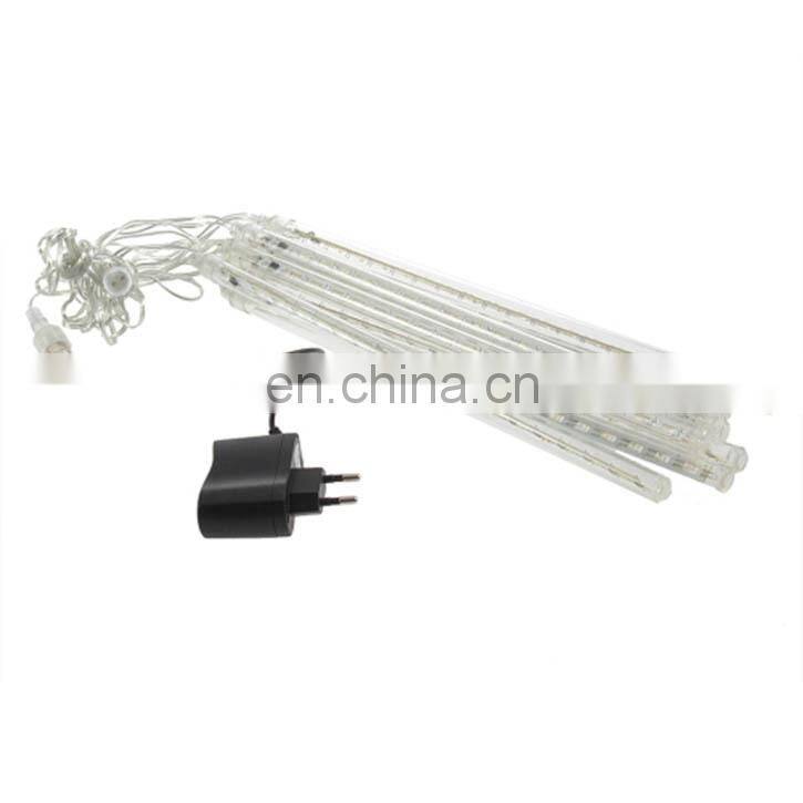 30CM 8 LED Tube Light 144 LED White Mini Snowfall Meteor LED Lights Wedding Outdoor LED Christmas Meteor Shower Light