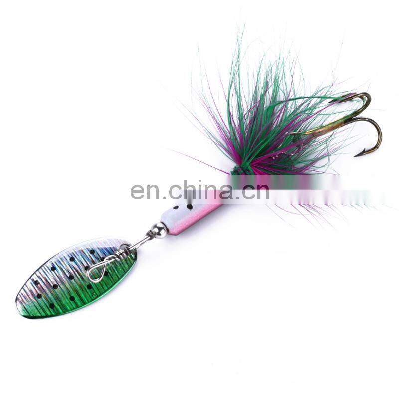 65mm 3.5g Spinner Fishing High Quality Wholesale Exported Fishing Bait Metal Artificial Fishing Lure