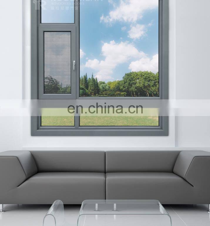 High Quality Large Thermal Break FrameTwo Panel Aluminum Frame Casement Window
