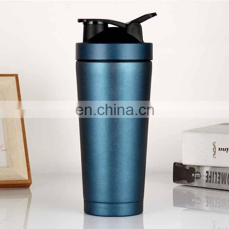Custom Logo Colorful 1L Stainless Steel Gym Protein Shaker Bottle