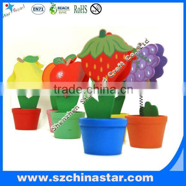 Flower pot memo clip type and memo holder