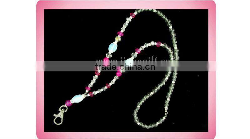 Oversized Purple Long Crystal Shell Children Keychain