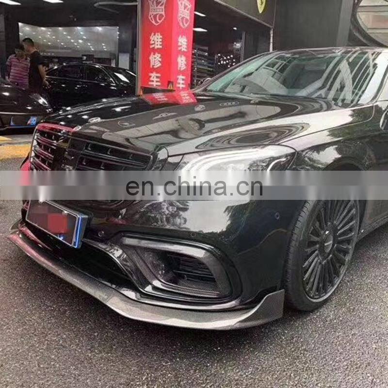 Runde B Style Carbon Fiber Material Front Rear LIp Spoiler Fender For Mercedes Benz W222 S63 S65AMG Bodykit