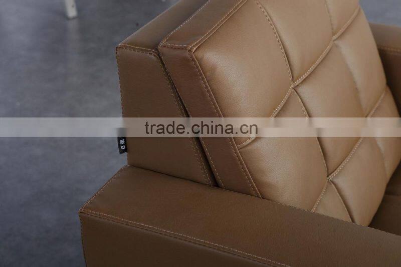 Best price stainless steel frame no foldable sofa set