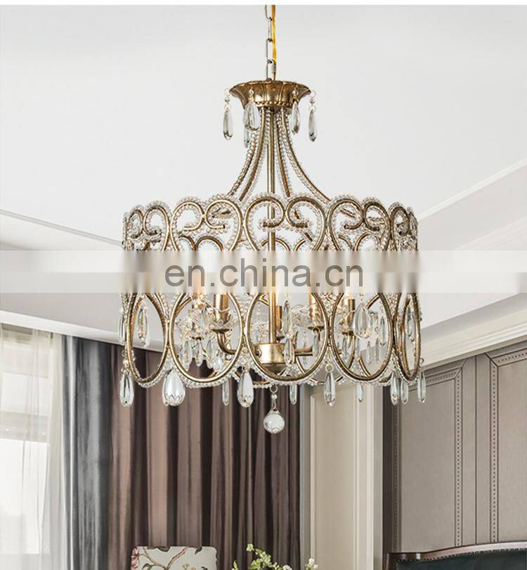 Modern Gold Chrome Luxury Crystal Electric Chandelier Pendant Lighting for Home Hotel Wedding Light