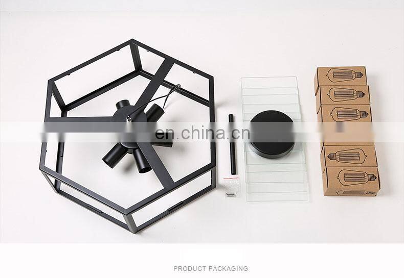 Amazon Farmhouse Light Fixtures Ceiling, Semi Flush Mount Close to Ceiling Light Fixture Industrial Wood Chandelier Lighting